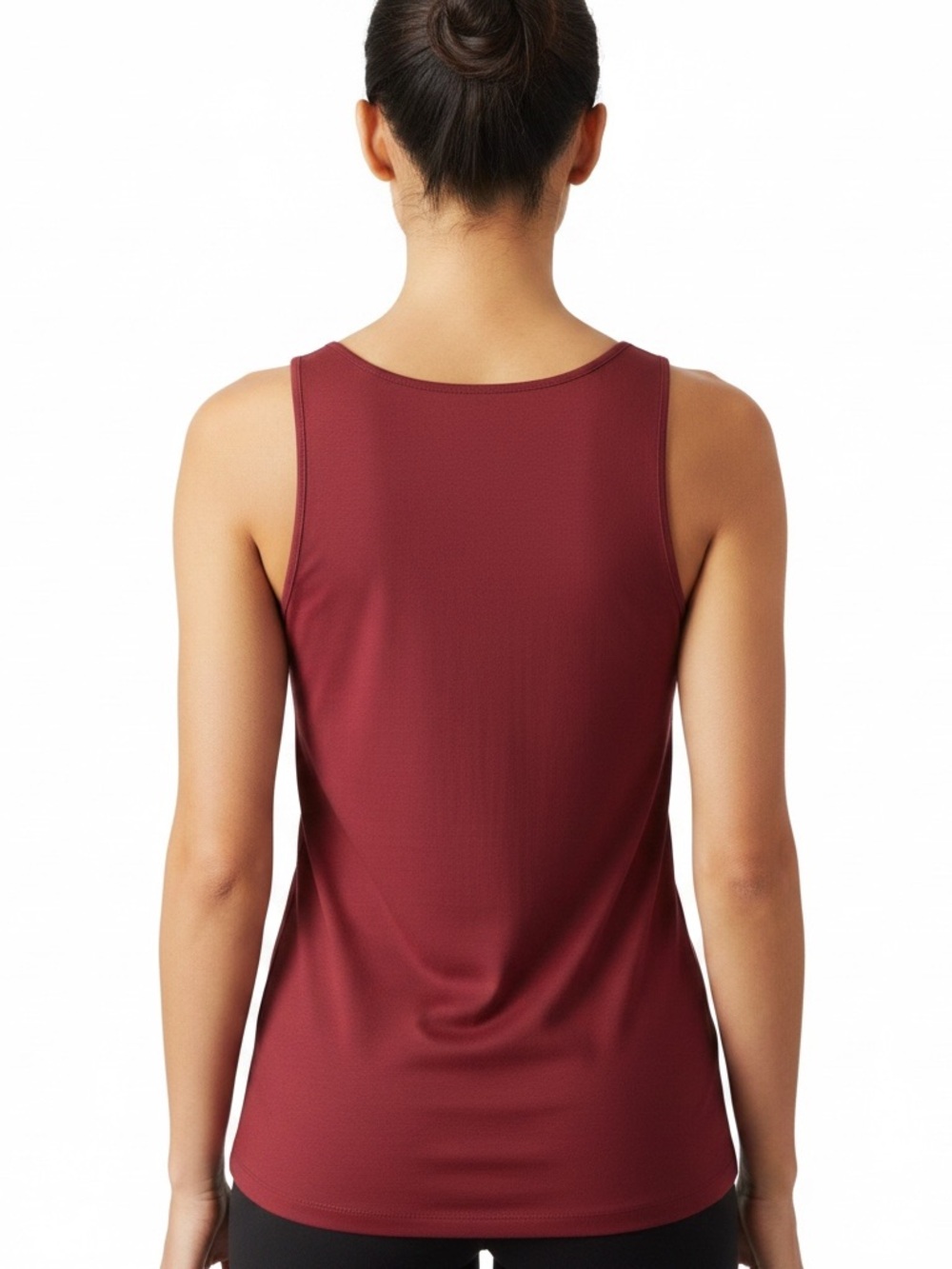 Cozy Earth Women’s Scoop Neck Tank Top - Burgundy - Picture 10 of 12
